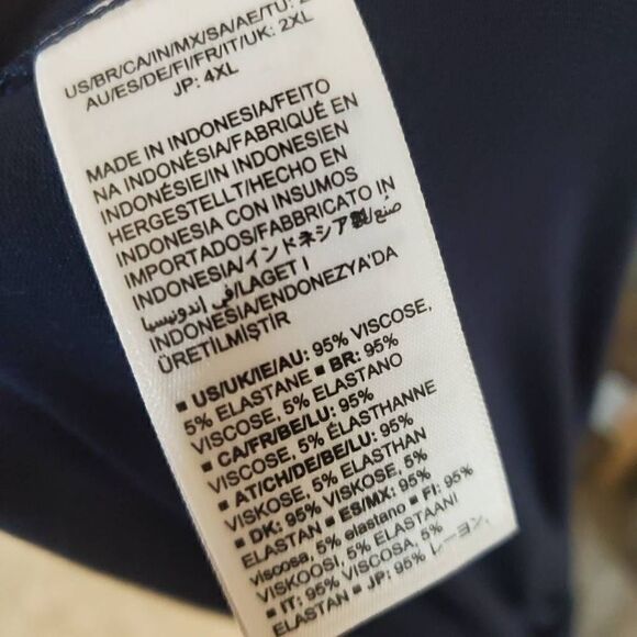 NWT Amazon Navy Blue Stretchy Maxi Dress 2X - Picture 9 of 10